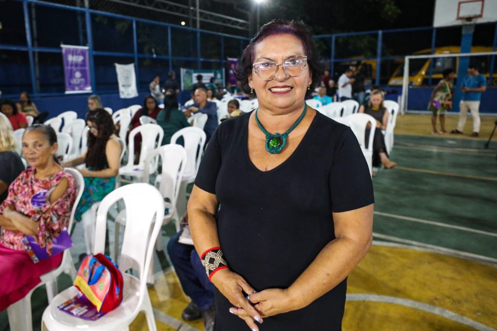 Antônia Salgado, do Movimento de Mulheres do Tapanã da Bacia do Mata Fome.